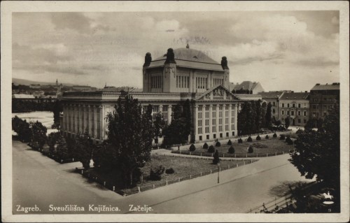 Zagreb : Sveučilišna knjižnica. Začelje.