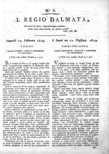 Il Regio Dalmata. : 6(1809)