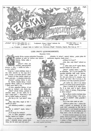 Zvekan : humoristički list : 7,23(1896) / odgovorni urednik August Šek.
