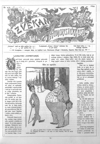 Zvekan : humoristički list : 10,9(1899) / odgovorni urednik Vojko Vezmar.