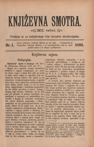Književna smotra : mjesečna priloga k 