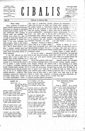 Cibalis : 2,31(1906) / odgovorni urednik Anton Rott.