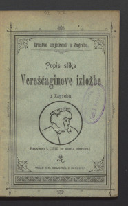 Popis slika Verešćaginove izložbe u Zagrebu / Društvo umjetnosti u Zagrebu.