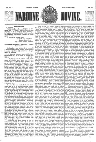 Narodne novine : 16,116(1850) / učrednik Ljudevit Gaj.
