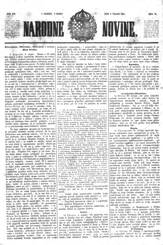 Narodne novine : 16,30(1850) / učrednik Ljudevit Gaj.