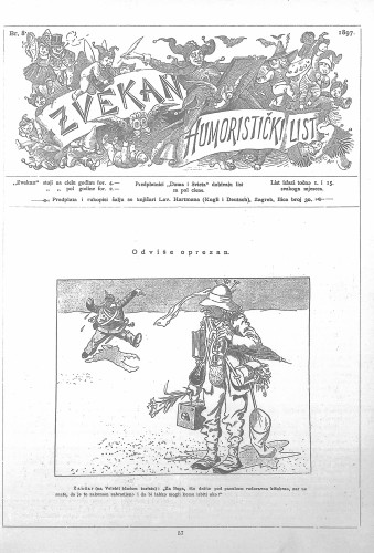 Zvekan : humoristički list : 8,8(1897) / odgovorni urednik August Šek.