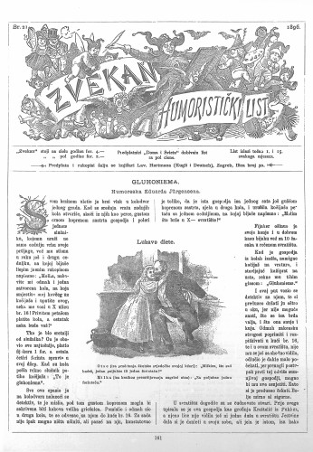 Zvekan : humoristički list : 7,21(1896) / odgovorni urednik August Šek.