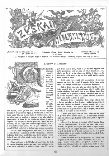 Zvekan : humoristički list : 7,17(1896) / odgovorni urednik August Šek.