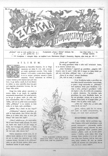 Zvekan : humoristički list : 10,17(1899) / odgovorni urednik Vojko Vezmar.