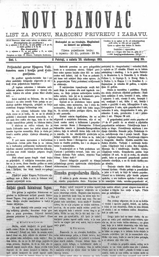 Novi Banovac : list za pouku, narodnu privredu i zabavu : 1,20(1913) / odgovorni urednik Dragan Filipović.