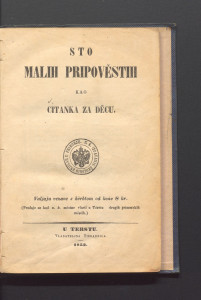 Sto malih pripověstih kao citanka [!] za děcu. 