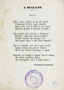 A Spalato : sonetto / [Fortunato Caraman]