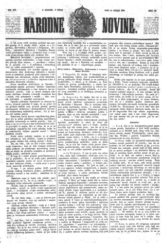 Narodne novine : 16,62(1850) / učrednik Ljudevit Gaj.
