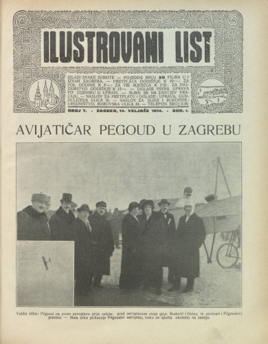 Ilustrovani list : 1,7(1914) / odgovorni urednik Dragutin Balog.