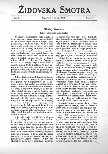 Židovska smotra : 6,9(1912) / odgovorni urednik Rikard Herzer.
