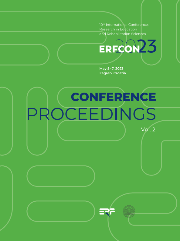 ERFCON 2023 : Vol. 2 : conference proceedings / 10th International Conference: Research in Education and Rehabilitation Sciences, May 5 - 7, 2023 Zagreb, Croatia ; editor Tihana Novak.
