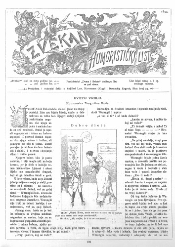 Zvekan : humoristički list : 6,22(1895) / odgovorni urednik August Šek.