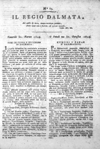 Il Regio Dalmata. : 13(1809)