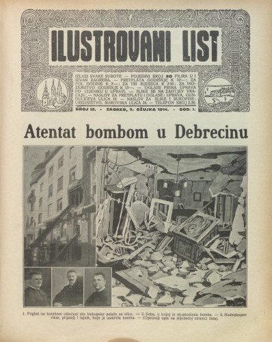 Ilustrovani list : 1,10(1914) / odgovorni urednik Dragutin Balog.