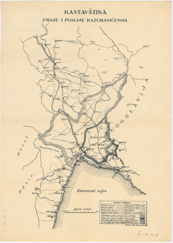 Kastavština prije i poslije razgraničenja / izradio Milan Brozović