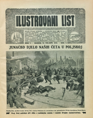 Ilustrovani list : 2,7(1915) / odgovorni urednik Dragutin Balog.
