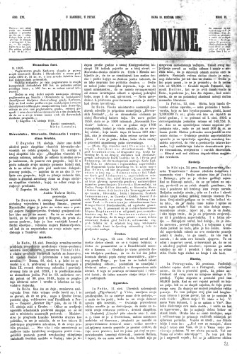 Narodne novine : 16,15(1850) / učrednik Ljudevit Gaj.