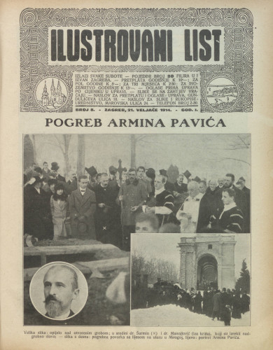 Ilustrovani list : 1,8(1914) / odgovorni urednik Dragutin Balog.