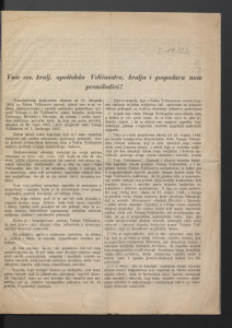 Vaše ces. kralj. apoštolsko Veličanstvo, kralju i gospodaru nam premilostivi! 