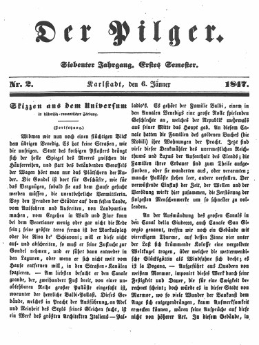 Der Pilger : 7,2(1847)