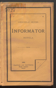 Informator : novela / napisao Vjenceslav Novak.