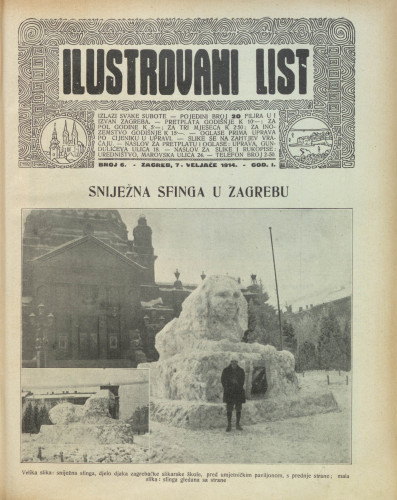 Ilustrovani list : 1,6(1914) / odgovorni urednik Dragutin Balog.