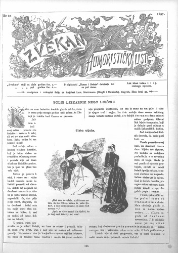 Zvekan : humoristički list : 8,24(1897) / odgovorni urednik August Šek.