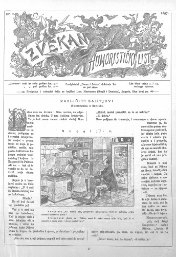 Zvekan : humoristički list : 8,2(1897) / odgovorni urednik August Šek.