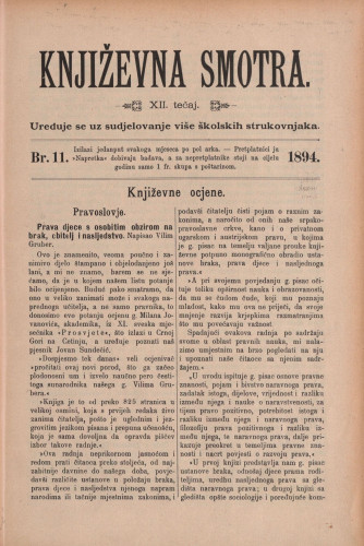 Književna smotra : mjesečna priloga k 