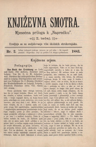 Književna smotra : mjesečna priloga k 