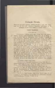 Dolazak Hrvata / Ljudmil Hauptmann.