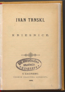 Kriesnice / Ivan Trnski.