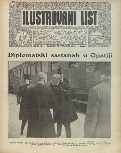 Ilustrovani list : 1,16(1914) / odgovorni urednik Dragutin Balog.