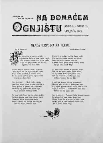 Na domaćem ognjištu : list za porodicu : 1,6(1901) / [urednice Marija Jambrišak i Jagoda Truhelka].