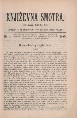 Književna smotra : mjesečna priloga k 