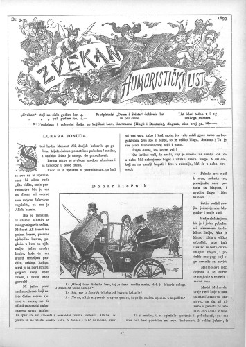 Zvekan : humoristički list : 10,3(1899) / odgovorni urednik Vojko Vezmar.