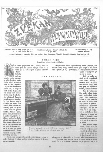 Zvekan : humoristički list : 8,7(1897) / odgovorni urednik August Šek.