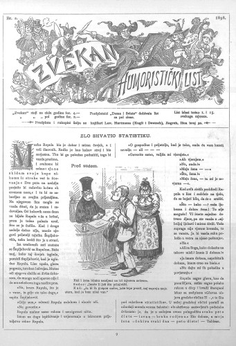 Zvekan : humoristički list : 9,2(1898) / odgovorni urednik Vojko Vezmar.