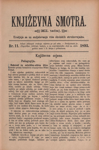 Književna smotra : mjesečna priloga k 