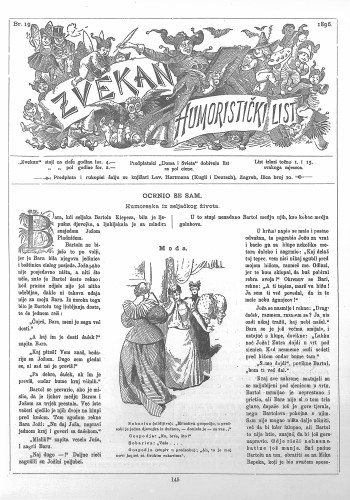Zvekan : humoristički list : 7,19(1896) / odgovorni urednik August Šek.