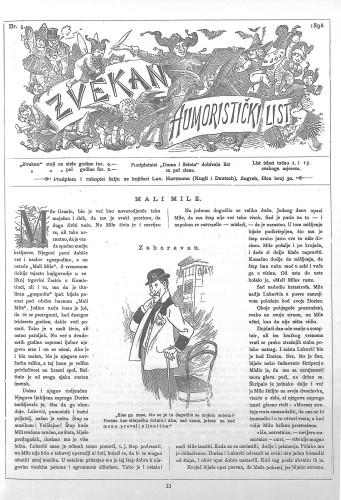 Zvekan : humoristički list : 9,5(1898) / odgovorni urednik Vojko Vezmar.
