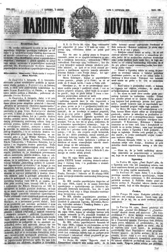 Narodne novine : 16,226(1850) / učrednik Ljudevit Gaj.
