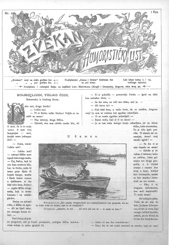 Zvekan : humoristički list : 10,2(1899) / odgovorni urednik Vojko Vezmar.