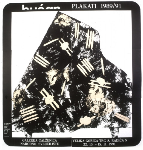 Bućan   : plakati 1989/91 : Galerija Galženica, Narodno sveučilište, 22.10.-15.11.1991.  / [dizajn Boris Bućan].