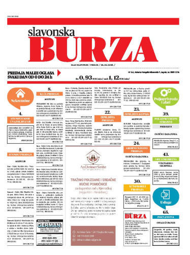 Slavonska burza : 28.6.2025. / glavni urednik Mario Mihaljević